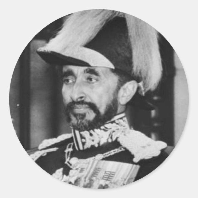 Haile Selassie - Messiah - Jah Rastafari Sticker (Vorderseite)