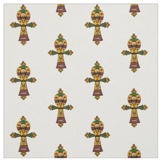 Haile Selassie Rasta Reggae Äthiopien Jamaika Ankh Stoff