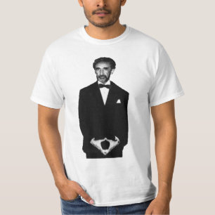 Haile Selassie schwarzes u. weißes Foto-Shirt T-Shirt