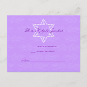 Hailey Bat Mitzvah Einladung mit Damask UAWG