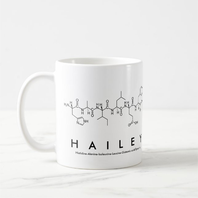 Hailey Peptidname Tasse (Links)