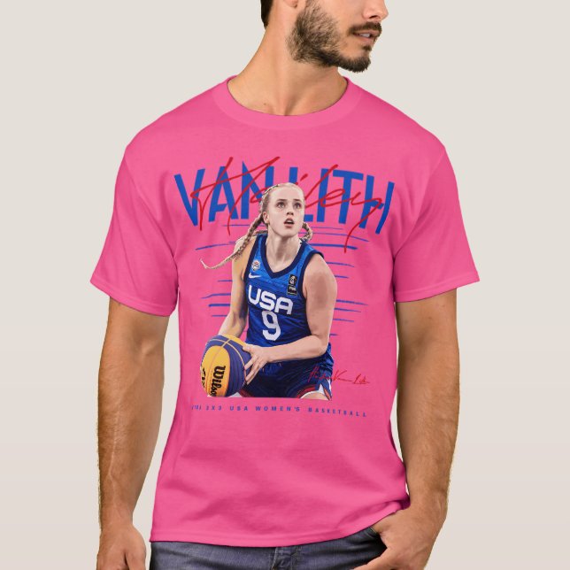 Hailey Van Lith Usa T-Shirt (Vorderseite)