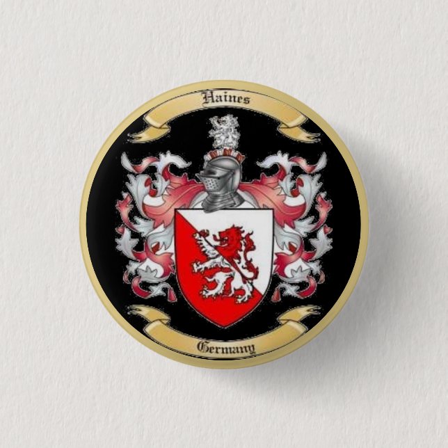 Haines Familienwappen * Button (Vorderseite)