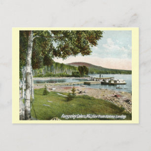 Haines Landing, Rangeley Seen, Maine Vintag Postkarte