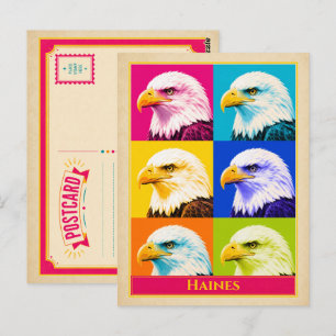 Haines Postkarte Alaska Weißkopfseeadler Vintage