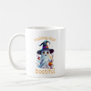 Hair Bootiful Funny Beängstigend Ghost Halloween Kaffeetasse