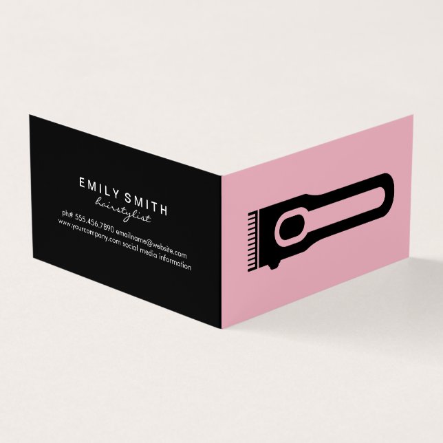 Hair Clipper | Barber | Hair Stylist Business Card Visitenkarten (Vorderseite)