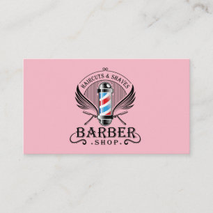 Hair Clipper   Frisberei   Pink Visitenkarte