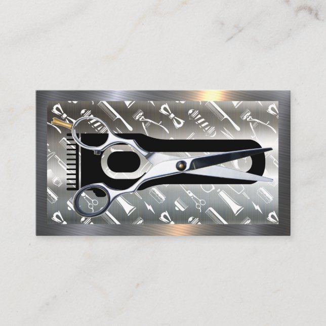 Hair Clippers | Schere | Barber Visitenkarte (Vorderseite)