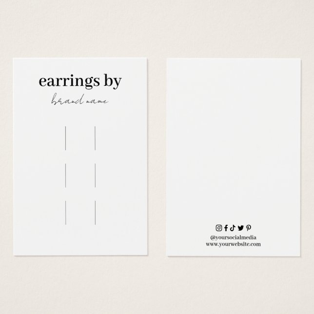 Hair Clips Visitenkarte anzeigen (Vorne & Hinten)