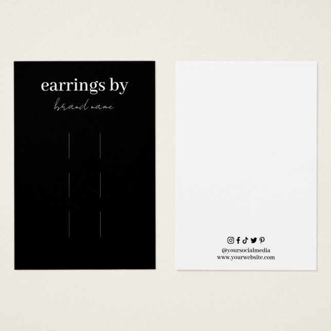 Hair Clips Visitenkarte anzeigen (Vorne & Hinten)