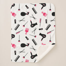 Hair Dresser Sherpa Blanket Sherpadecke