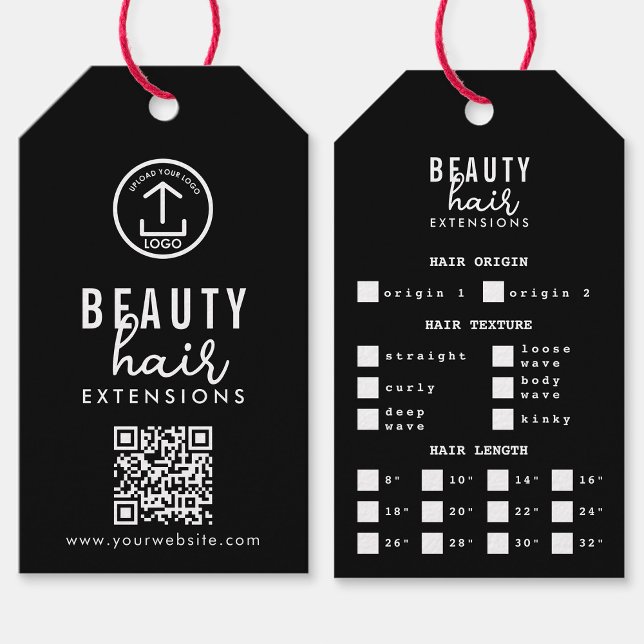 Hair Extensions Packaging Hang-Logo für die Haare- Geschenkanhänger (Hair Extensions Packaging Hang Tag Hair Brand Logo)