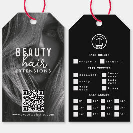 Hair Extensions Packaging Hang Tag Hair Foto Geschenkanhänger