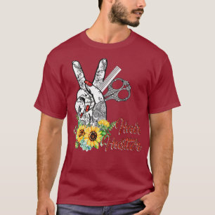 Hair Hustler Sunflower Hairstyist Hairdirector T-Shirt