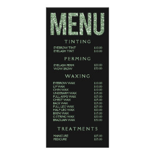 Hair Nail Salon Beautician Menü Preisliste