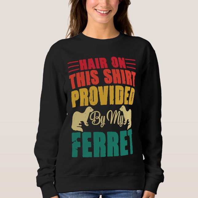 Hair on this  provided by my ferret sweatshirt (Vorderseite)