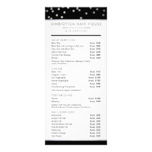 HAIR PRICE LIST moderne Glam polka dot silber