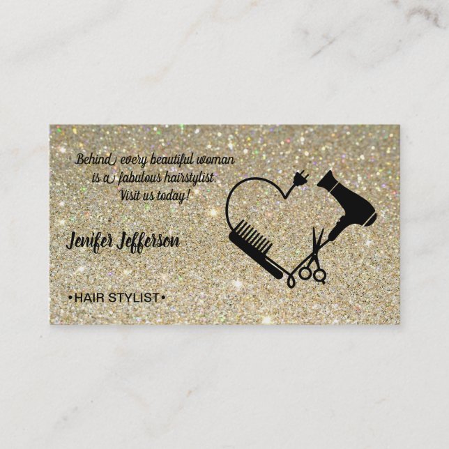 Hair Salon Business Card Terminkarte (Vorderseite)