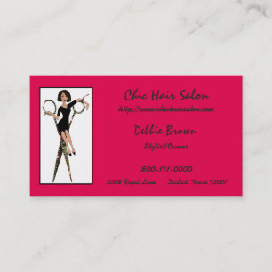 Hair Salon Business Cards mit DIVAtude Visitenkarte