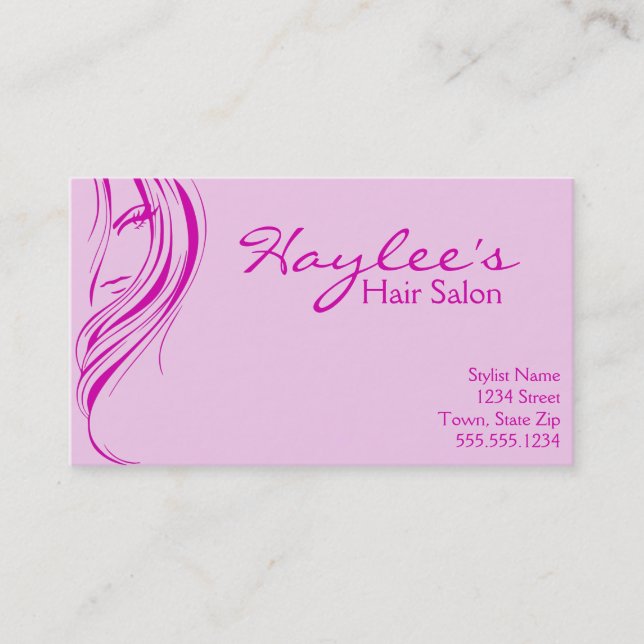 Hair Salon Business Cards Visitenkarte (Vorderseite)