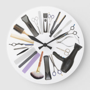 Hair Salon Decorative Wall Clock Große Wanduhr