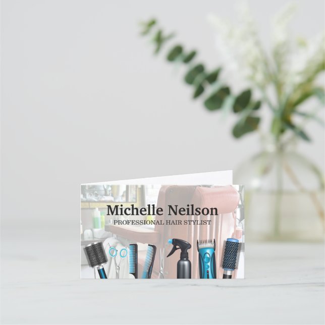 Hair Salon | Hair Stylist Tools Treuekarte (Vorderseite)