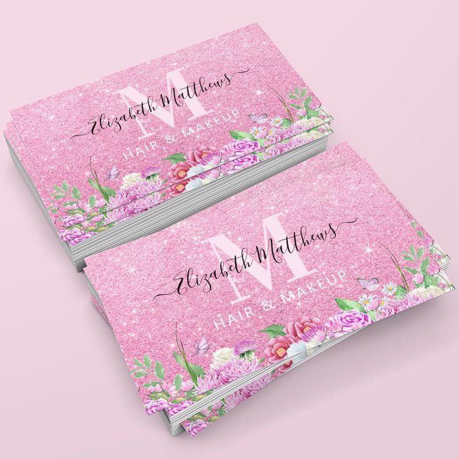 Hair Salon Makeup Artist Visitenkarte (Von Creator hochgeladen)