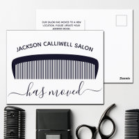 Hair Salon Moving Ankündigung Stylist Neue Adresse