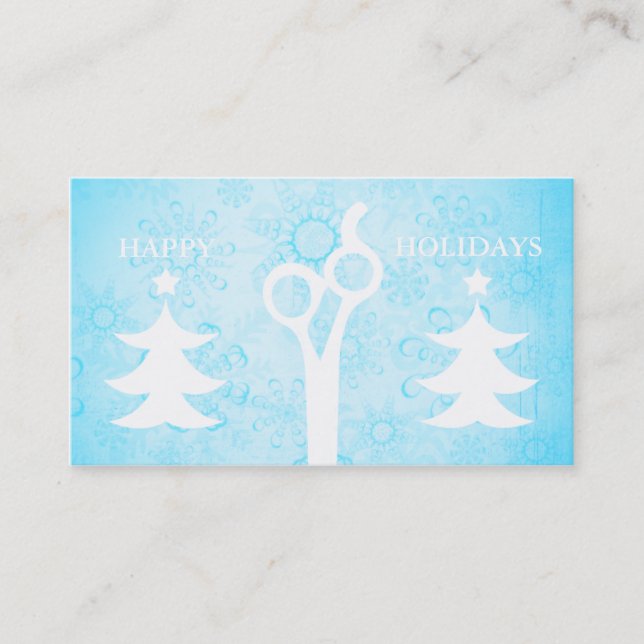 Hair salon stylist holiday coupon gift card xmas (Vorderseite)