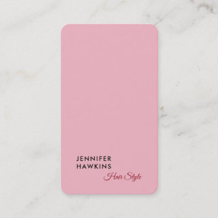 Hair stilvoll berufliche schlichte Rosa feminin Visitenkarte