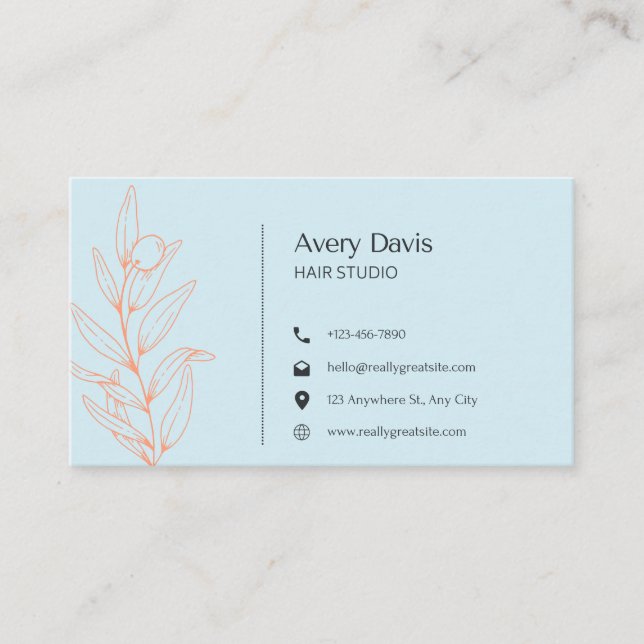 Hair Studio Business Cards Visitenkarte