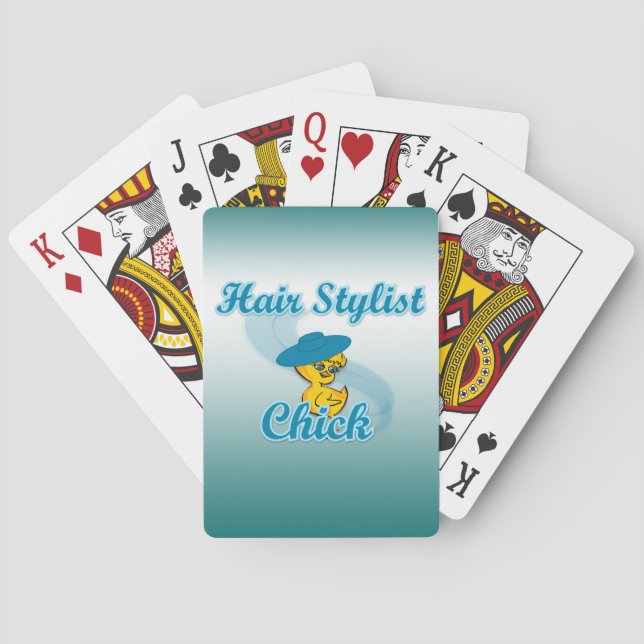 Hair Styist Chick #3 Spielkarten (Rückseite)