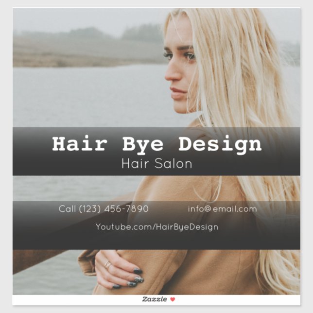 Hair Styling-Firmenwerbung Aufkleber (Blatt)