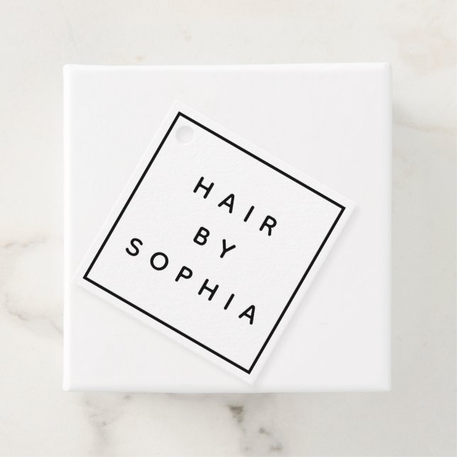 HAIR-stylisches elegantes Logo Geschenkanhänger (Beispiel)