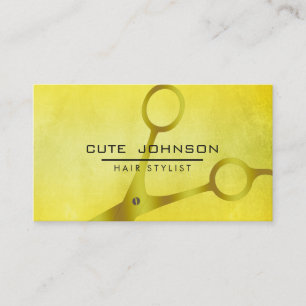 Hair Stylist Beruflich Fashion Gold Imitate Visitenkarte