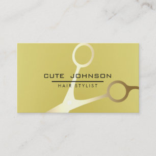 Hair Stylist Beruflich Fashion Gold Imitate Visitenkarte