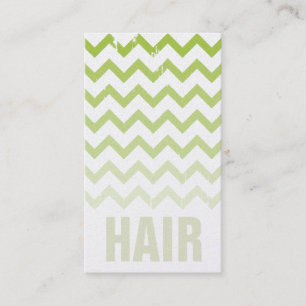 Hair Stylist Business Card - Cracked Green Ombre Visitenkarte