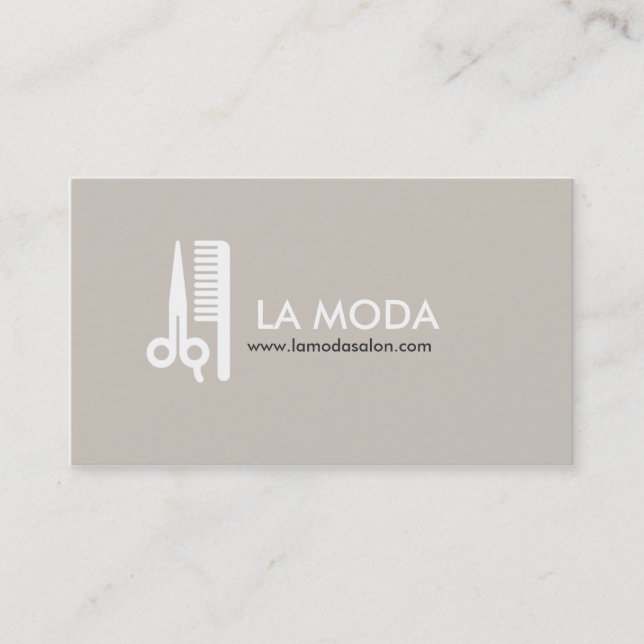 Hair Stylist Business Card Visitenkarte (Vorderseite)