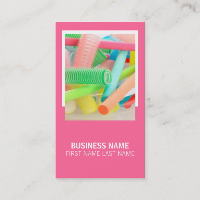 Hair Stylist Business Card Visitenkarte (Vorderseite)