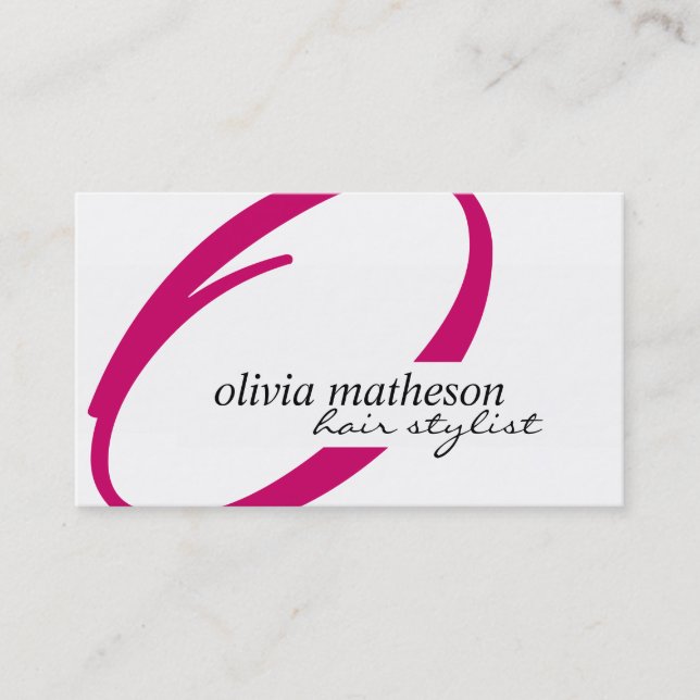 Hair Stylist Business Cards Visitenkarte (Vorderseite)