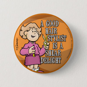 Hair Stylist Button