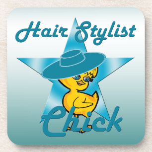 Hair Stylist Chick #7 Getränkeuntersetzer