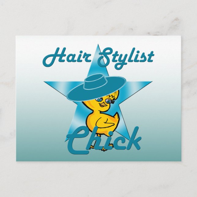 Hair Stylist Chick #7 Postkarte (Vorderseite)