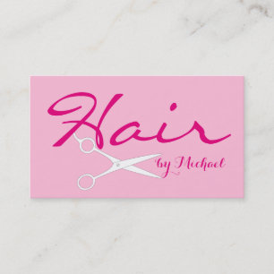 Hair Stylist Elegante Cotton Candy Hintergrund #2 Visitenkarte