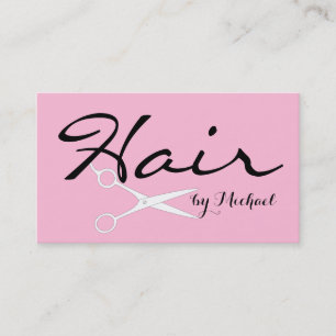 Hair Stylist Elegante Cotton Candy Hintergrund Visitenkarte