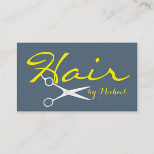 Hair Stylist Elegante Dunkelgrau Hintergrund Visitenkarte