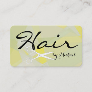 Hair Stylist Elegante Mosaik Abstrakter Hintergrun Visitenkarte