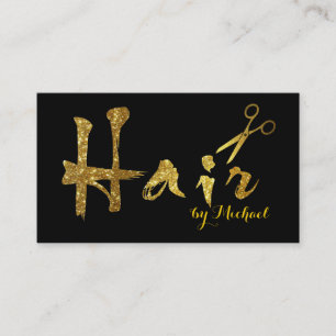 Hair Stylist Gold Scissors Script Termin #5