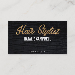 Hair Stylist Gold/Velvet Visitenkarte